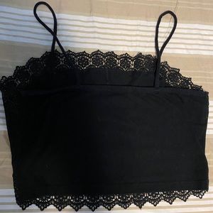 Black crop top